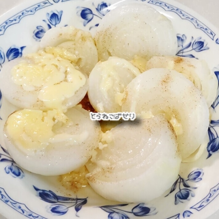 新玉ねぎのマヨステーキ